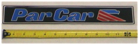 OEM Columbia Par Car front cowl hood emblem  